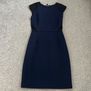 J. Crew Navy & Black Dress, 0